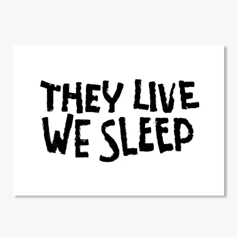 THEY LIVE WE SLEEP GRAFFITI